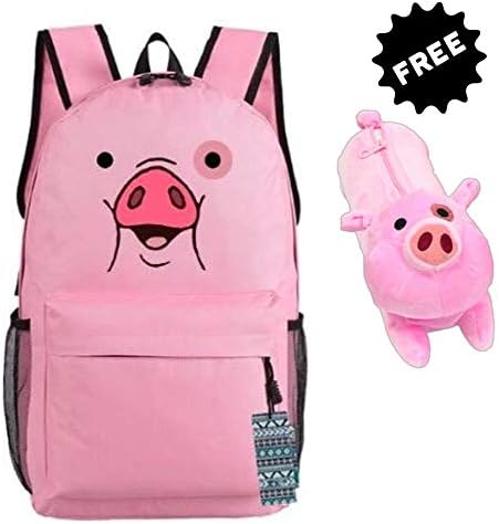 Manalo Gravity Falls Backpack with WADDLES PENCIL CASE INCLUDED AS A FREE GIFT!!! Large,(A)