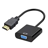 Rybozen HDMI to VGA, Gold-Plated HDMI to VGA Adapter (Male to Female) Support Computer, Desktop, Laptop, PC, Monitor, Projector, HDTV, Chromebook, Raspberry Pi, Roku, Xbox and More