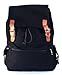 Hunnt® Black Canvas Backpack School Bag Super Cute for School