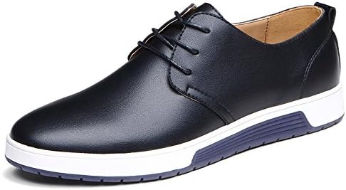 Jtomoo Men's Business Style work Casual Faux Leather Shoes