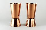 (Set of 2) Premium Quality Copper Shot Glasses/Jiggers - by Alchemade