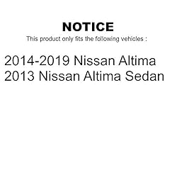 Front Disc Brake Rotors Pair For Nissan Altima