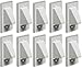 Arlington CE1-10 Recessed Low Voltage Cable Plate, 1-Gang, White, 10-Pack primary