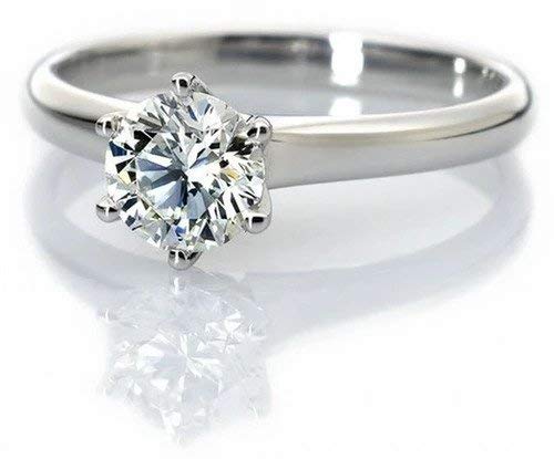 Jewelove Platinum Pt 950 Classic 6 Prong Solitaire Ring Made in Platinum JL PT 0011
