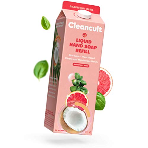 Cleancult Liquid Hand Soap Refill, Grapefruit Basil Scent, 32 oz