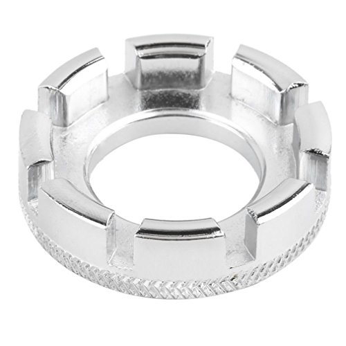 Electomania® Bicycle Bike 8 Way Spoke Nipple Key Wheel Rim Wrench Spanner Mini Tool (silver)