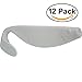 Blue Water Candy - Rock Fish Candy 9-Inch Shad Bodies, 12 Pack (White)