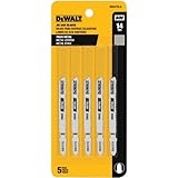 DEWALT DW3770-5 3-Inch 14 TPI Thick Metal Cut Cobalt Steel T-Shank Jig Saw Blade (5-Pack)