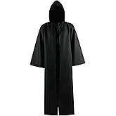CHAOS MONKEY Men's Knight Costume Tunic Hooded Robe Cloak Halloween Adult Cosplay Cape Outfit