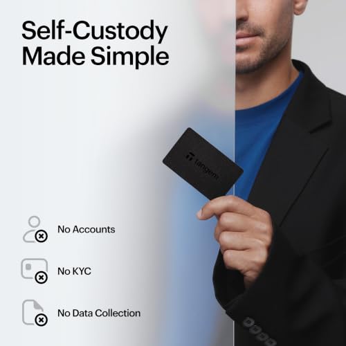 Tangem Security Card Pack of 3 – NFC Digital Asset Protection – 100% Offline Cold Storage – Compact Design