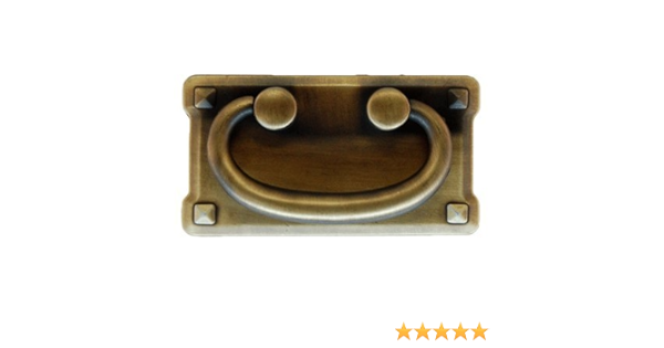 Large Horizontal Antique Brass Mission Drawer Pull Antique Dresser Drawer Cabinet Door Desk Furniture Hardware Pm 201 Amazon Com