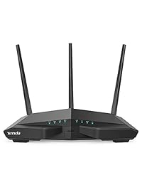 Tenda N300 Router WIFI inalámbrico con antena de alta potencia 5dBi (F3), Negro