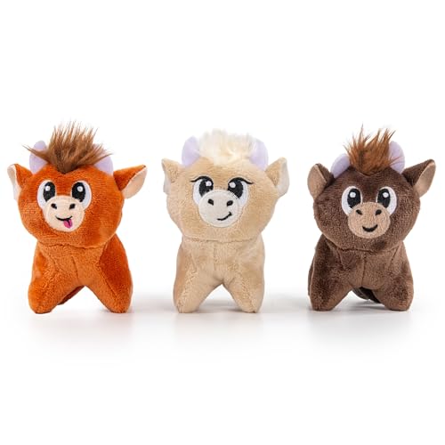 Outward Hound Squeakin’ Cows Dog Toy, Plush Highland Cow with Squeaker, Hide-A-…
