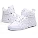 QANSI Performance Leather High Top Lace Up Street Sneakers Outdoor Sports Shoes White 9 M US