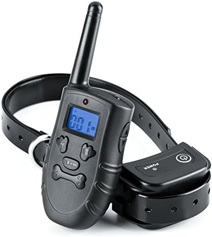 Dog Training Collar with Remote - 100% Waterproof Rechargeable 330 Yards Shock Collar with Beep Vibrate Static Modes - Bonus Training eBook
