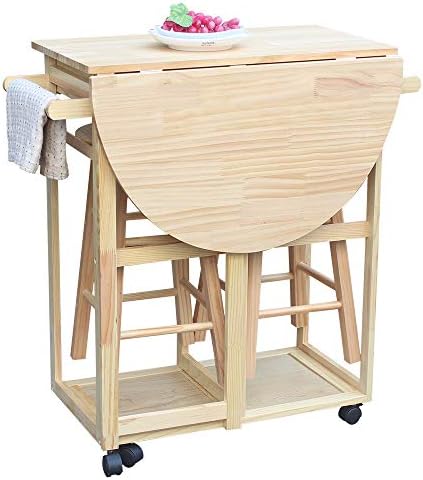 Small kitchen area set with drawers and leaf extension, worth $115.79.