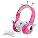 Kids Headphones for Girls, VCOM Wired Children Headset Alien Monster Earphones with 92dB Volume Limited, 3.5mm Audio Jack Compatible for Smartphones iPad Kindle Fire Tablets Computer Laptops(Pink)