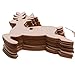 Pack of 10 Wooden Reindeer Cutouts for Wooden Crafts Christmas Tree Ornaments Hanging Decoration