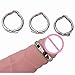WDTZ TSHIRT Sexxx C-óck Ring Adult Sexvc-Tóys Metal C-óck Ring Glans Ring Adjustable Size Magnetic Sheath Compound Male Circumcision Ring V Type Pê-nis Ring Sexvc-Tóys for Men,Silver,M 26 to 29