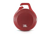 JBL Clip Portable Bluetooth Speaker With Mic, Red