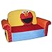 Marshmallow Furniture 2-in-1 Flip Open Couch Bed Sleeper Sofa Kid's Furniture for Ages 18 Months and Up, Elmo