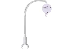 Accfore 23 inch Baby Crib Mobile Bed Bell Holder Arm Bracket,The Claw Part can be Adjusted Width,DIY Toy Decoration,Crib Mobile arm with Music Box