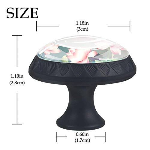 Idealiy Glowing Lotus and Root Door Drawer Pull Handle Furniture Decoration for Kitchen Cabinet Dressing Table
