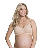 Cake Lingerie Maternity Nursing Croissant Smoothing Seamfree Flexi-wire Bra,Nude,34G UK/34I US
