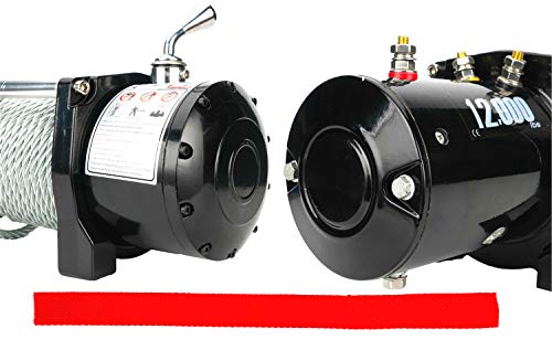 image for DCFlat 12V 12000 LBS Wire Rope Electric Winch for Towing ATV/UTV/Boat 