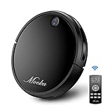 MOOKA Robotic Vacuum Cleaner, Tangle-free Suction for Pet Hair, Anti-Bump, Rechargeable Battery, Drop-Sensing Technology and HEPA Style Filter, Hard Floor - Cleaning Robot
