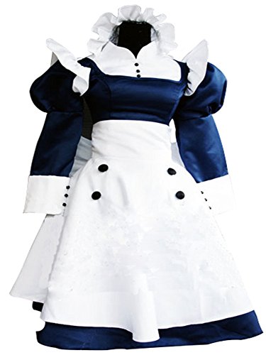 Mtxc Women's Black Butler Cosplay Costume Mey-Rin Maid Dress