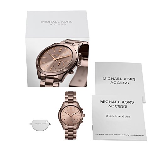 michael kors slim runway ip hybrid smartwatch
