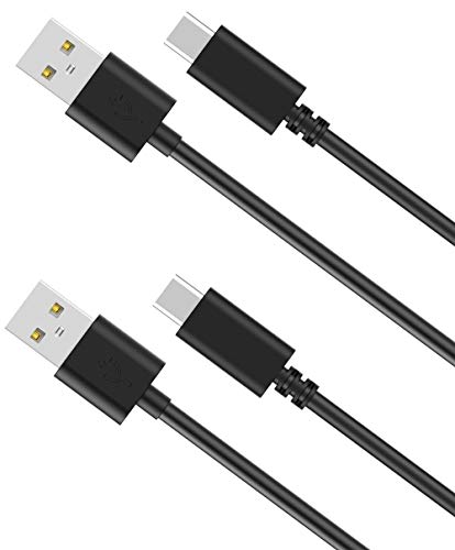 [2-Pack 3ft] ASJXH USB Type C Cable, Fast Charging Cord Compatible with iPad Pro 2018, Samsung Galaxy S9 S9+ S8 S8+ Note 8, Sony XZ, LG V20 G6 G5, HTC 10, Xiaomi 5 - Black