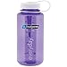 Nalgene Wide Mouth Bottle, 16oz, Purple Bottle with White Cap, Single