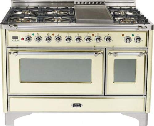 Ilve Um120fdmpax Majestic Pro 48 Dual Fuel Gas Range Oven Griddle