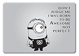 Minion Quote Don't Judge Me Despicable Me Macbook Decal Vinyl Sticker Apple Mac Air Pro Retina Laptop sticker