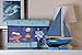 Clever Creations Collapsible Bench Storage Organizer for Bedrooms, Playrooms and Living Rooms, Perfect Size Chest for Books, Clothes, Electronics, and Gadgets, Blue Pirate Themed
