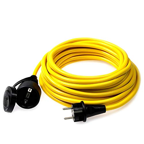 as - Schwabe Verlängerungskabel 25 m – 230 V, 16 A Schutzkontaktstecker – Outdoor Stromverlängerungskabel – Verlängerung für Außenbereich – K35 AT-N07
