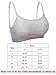 Boao 3 Pieces Mini Camisole Bra Padded Brassiere Tank Top Brassiere Women Sports Bra with Straps(Black, White, Grey,L)