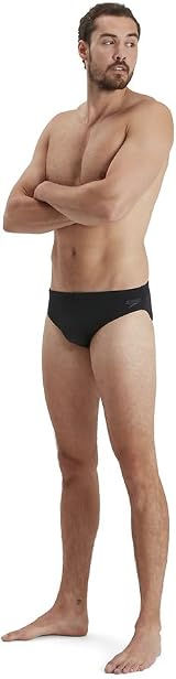 Speedo Eco Endurance+ 7cm Briefs Men Chlorine Resistant Training Swimwear Black view 2