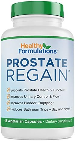 Prostate Regain Beta Sitosterol, Saw Palmetto, Flower Pollen Natural Prostate Supplement for Improved Prostate Health and Urine Flow (2 Week Supply - 45 Vegetarian Capsules)