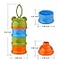 Accmor 3 Layers Baby Milk Powder Formual Dispenser, Baby Feeding Travel Storage Container with Handle, Non-Spill Stackable Snack Storage Container, BPA Free