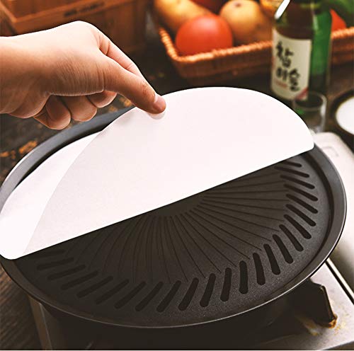 image for Lawei 500 Counts Round Parchment Paper - 9 Inch Baking Parchment Circl