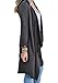 Poulax Women's Solid Knitted Open Front Long Trench Coat Cardigan, Size XXL=US 16, Gray