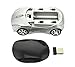Welltop Wireless Mouse Computer Mice Car-shaped Game Mice 2.4Ghz Optical Mouse for pc Laptop Computer (Silver)