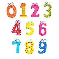 Anyren Magnetic Wooden Numbers for Fridge, Magnetic Numbers Fridge Sticker, Cute Math Set Learning Toys for Kids Children Preschool Home School