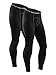 Neleus Men's 2 Pack Compression Pants Running Tights Sport Leggings,6026,Black,L,EUR XL
