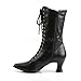 Pleaser 120 Size 7 Black Granny Boot