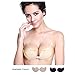 Iris Mango Shaped Push Up Backless Strapless Adhesive Sexy Seamless Bra For Women, B-CUP, Nude Mangoes