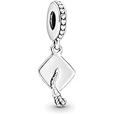 Qulmlxis Heart Graduation 2026 Charms for Bracelets and Necklaces Bead Charm for Women